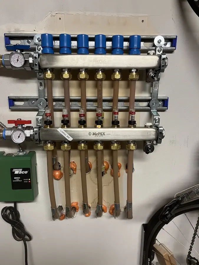 Plumber performing Leak Detection at a residential property in Willow Springs